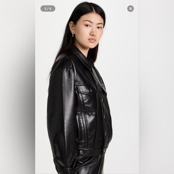 NWOT 598.00 Recycled Leather Charli Jacket in Detox
AGOLDE - Picture 6 of 6